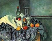 Paul Cezanne Stilleben, Pfefferminzflasche oil